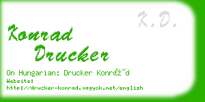 konrad drucker business card